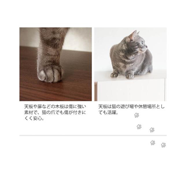 Ｎｅｒｏｌｉ（ネロリ）　猫トイレクローゼット　二段　キャット　おしゃれ　キャットトイレクローゼット　猫トイレ収納　隠す　収納_14