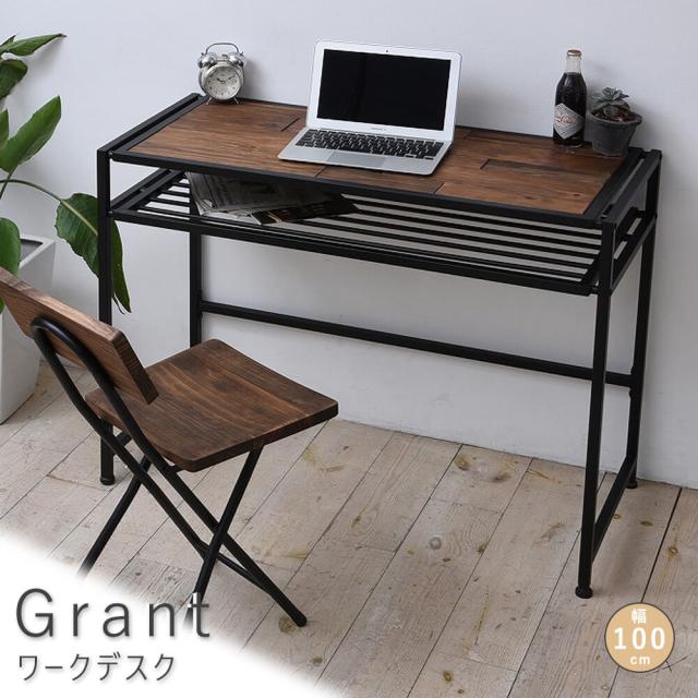Ｇｒａｎｔ（グラント）　ワークデスク　幅１００ｃｍタイプ　ＧＲＡＮＴ　デスク　木製テーブル　リビングテーブル　コーヒーテーブル