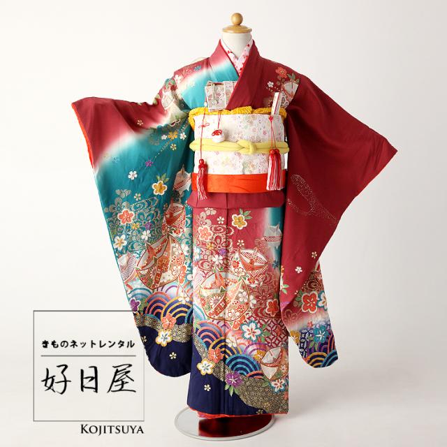 【レンタル】四身 着物 フルセット 七五三 女の子 7-036の通販は