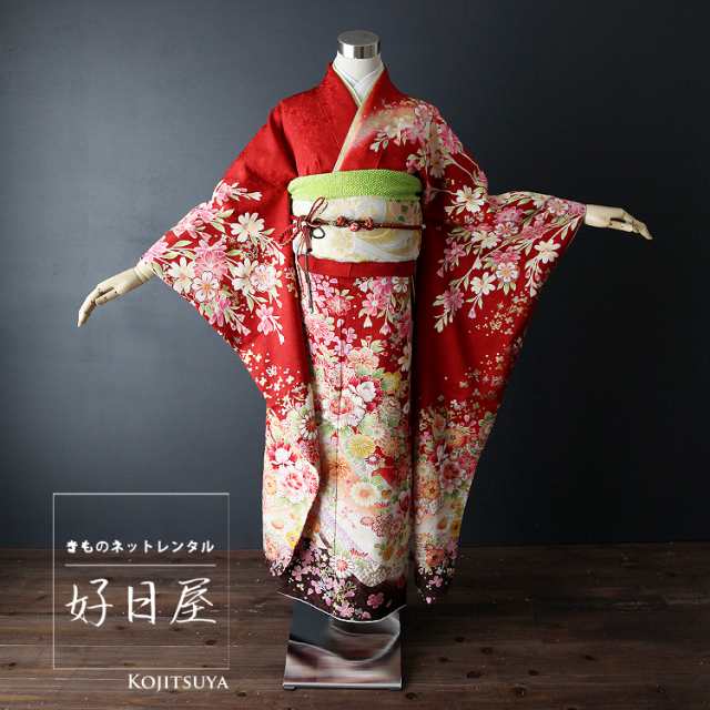 ≪美品≫振袖9点フルセット【319】【身長160㎝〜170㎝の方用】 美品》正絹振袖8点フルセット【身長160㎝〜170㎝の方用】