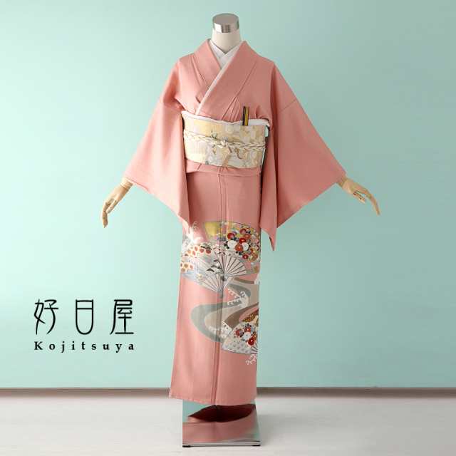 色留袖 身長156-171cm 三つ紋 it-085（【レンタル】訪問着 フル