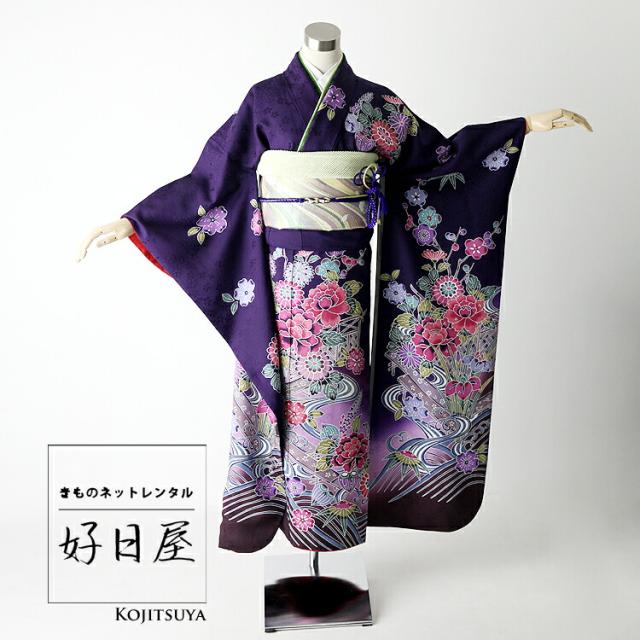 振袖 身長157-172cm 抹茶 正絹