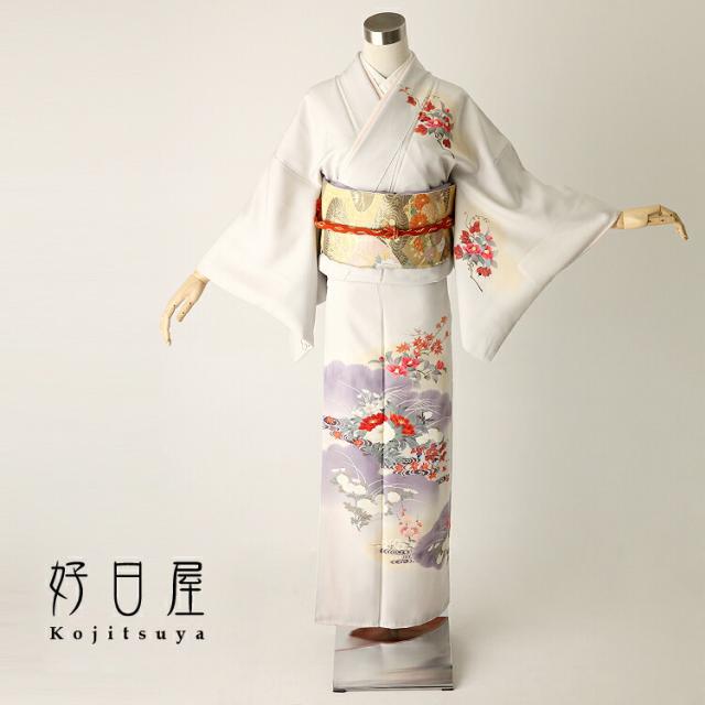 訪問着 フルセット！ （訪問着フルセット 着物 正絹 黒 絞り 金彩加工 
