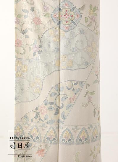 レンタル】色留袖 フルセット 正絹 適応身長157~172cm 三つ紋 it