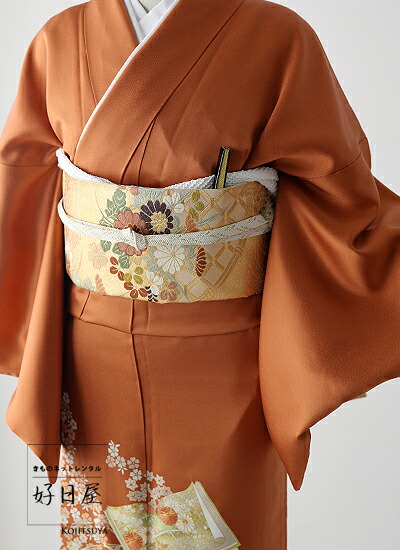 色留袖 身長157-172cm 三つ紋 it-100