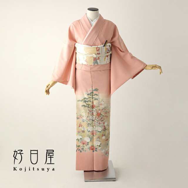 ル 年末のプロモーション 色留袖 身長156-171cm 三つ紋 it-085（色留袖 レンタル 商品一覧 着物・浴衣