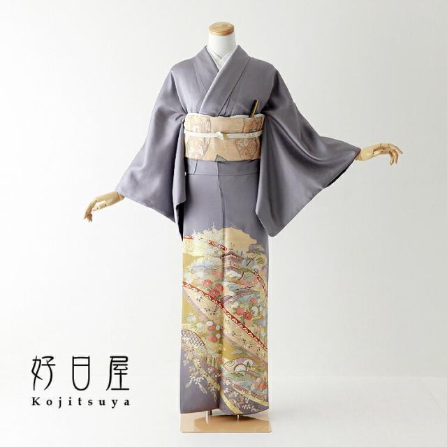 振袖 身長157-172cm 緑 正絹 振袖 身長157-172cm 緑 正絹