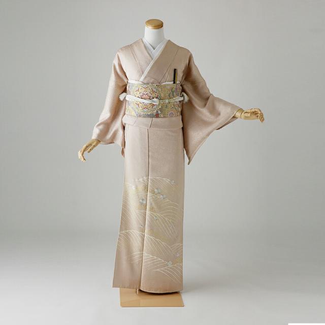 レンタル】色留袖 フルセット 正絹 適応身長146~161cm 一つ紋 it-107