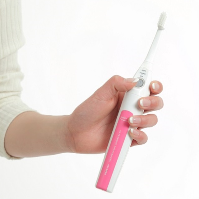 超音波歯ブラシ 電動歯ブラシ スマイルエックス 替えブラシ2パック付き特典(ST,MF) ピンク 優しい振動 歯茎ケアもできる 母の日 ギフト 日本製_5