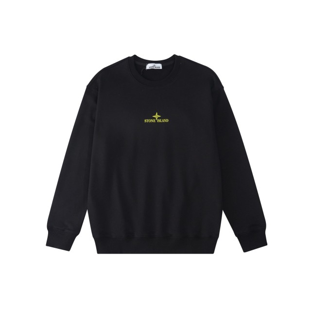 Stone Island ロゴプリントの男女兼用ルーズ・カジュアル・スウェット 