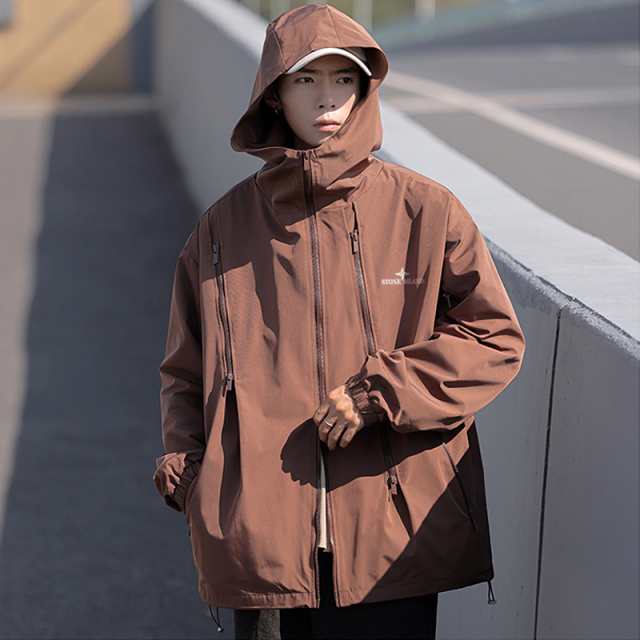 Stone Island 春秋カウンター マルチジップ防水ジャケット