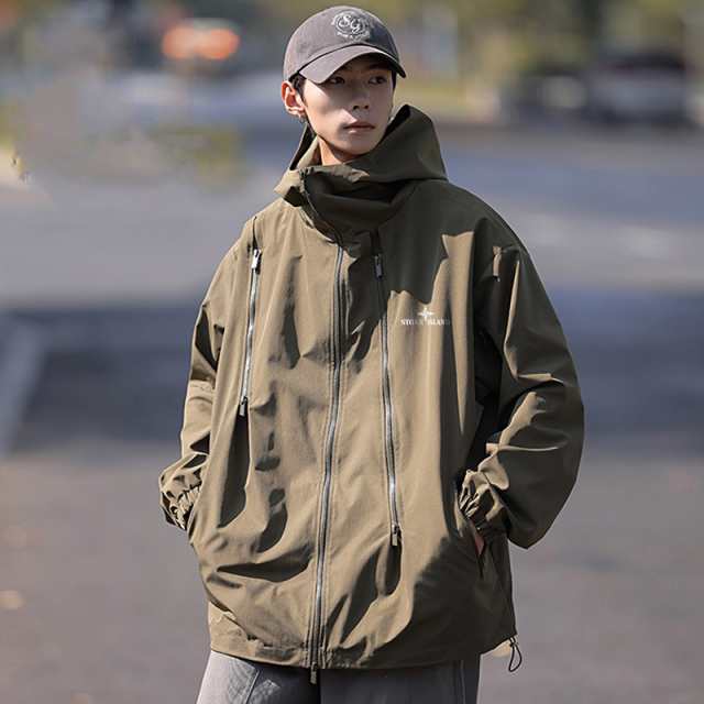 Stone Island 春秋カウンター マルチジップ防水ジャケット