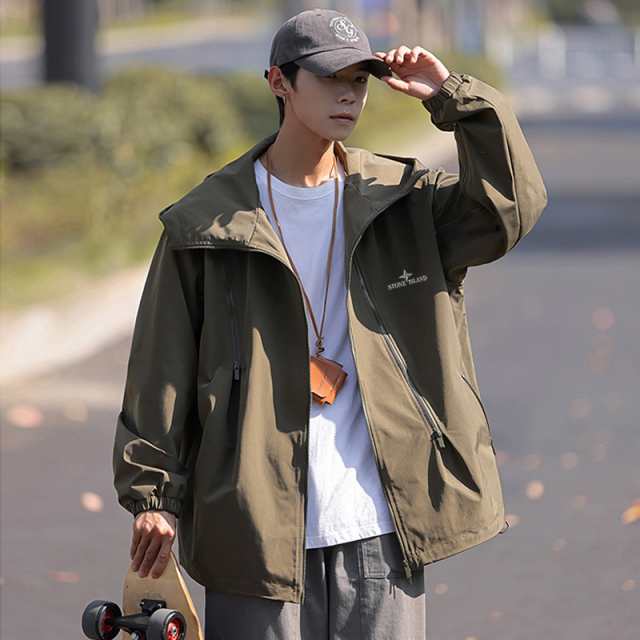 Stone Island 春秋カウンター マルチジップ防水ジャケット