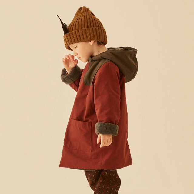 【定番】eLfinFolk エルフィンフォルク 2022AW 秋冬 子供服 high lander coat マウンテンパーカ、撥水、裏フリースコート 110-130cm |