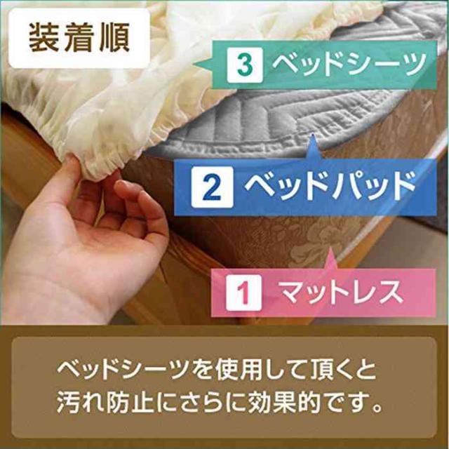 YOYOSTAR 敷パッド クイーン オールシーズン快適 ベッドパッド 防ダニ 抗菌防臭 吸汗 速乾 ゴムバンド付き 洗える ホテル仕様 160x205cm グレーの通販は