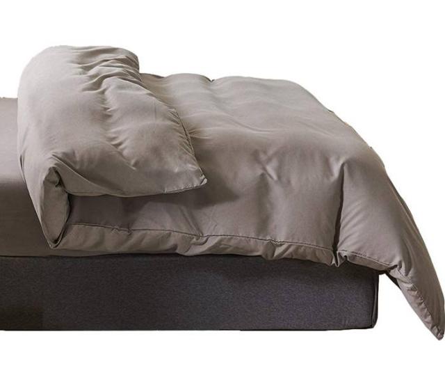 YOYOSTAR 掛けふとんカバー ワイドダブル超ロング グレー200x230cm 綿混 無地 長身用 布団カバー 洗い替え 防ダニ 防シワ オールシーズン 速乾 通気 単品売りの通販は 6,242円