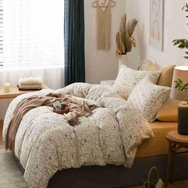 YOYOSTAR 掛ふとんカバー セミダブル 170x210cm 綿100% 天竺ニット Tシャツ生地 やわらかな肌ざわり リバーシブル コットン 掛けカバー 単品 フィット感 猫柄 10,722円