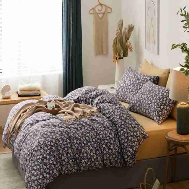 YOYOSTAR 掛ふとんカバー セミダブルロング 180x220cm 綿100% 天竺ニット Tシャツ生地 やわらかな肌ざわり リバーシブル コットン 掛けカバー 単品 フィット感 花柄 10,722円