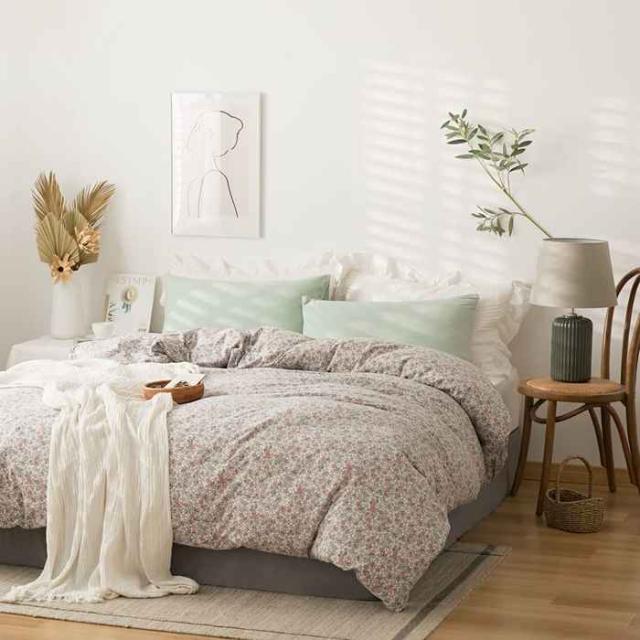 YOYOSTAR 掛ふとんカバー セミダブルロング 170x220cm 綿100% 天竺ニット Tシャツ生地 やわらかな肌ざわり リバーシブル コットン 掛けカバー 単品 フィット感 花柄 7,827円