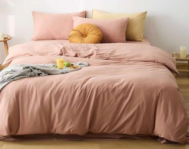 YOYOSTAR 掛ふとんカバー セミダブル 180x210cm 綿100% 天竺ニット Tシャツ生地 やわらかな肌ざわり リバーシブル コットン 掛けカバー 単品 フィット感 ペールピンク 無地 10,722円