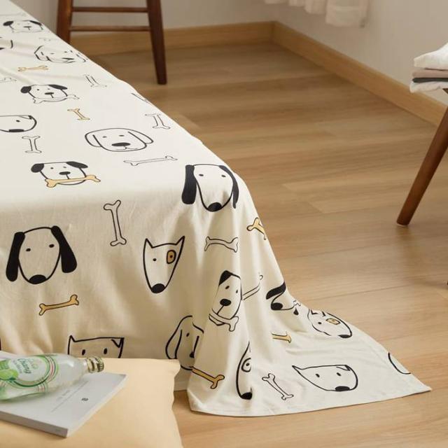 YOYOSTAR フラットシーツ 伸びる ダブル 綿100% ベッドシーツ 肌になじむ天竺ニット 敷シーツ 防ダニ 230x250cm 抗菌 犬柄の通販は YOYOSTAR フラットシーツ 伸びる ダブル 綿100% ベッドシーツ 肌になじむ天竺ニット 敷シーツ 防ダニ 230x250cm 抗菌 犬柄の通販は