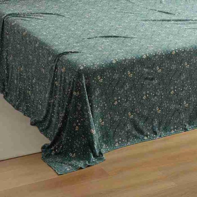 YOYOSTAR フラットシーツ 伸びる ダブル 綿100% ベッドシーツ 肌になじむ天竺ニット 敷シーツ 防ダニ 230x250cm 抗菌 花柄の通販は 6,242円