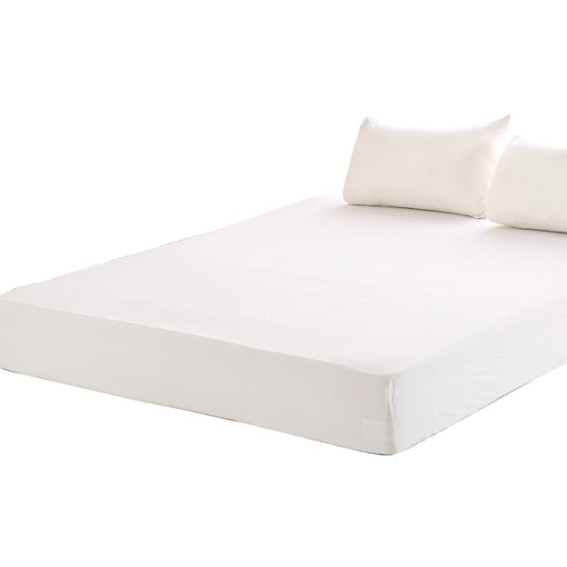 YOYOSTAR ボックスシーツ セミダブル ベッドシーツ オーガニックコットン 洗いざらしの綿100% マチ30?p BOXシーツ 防ダニ オフホワイトの通販は