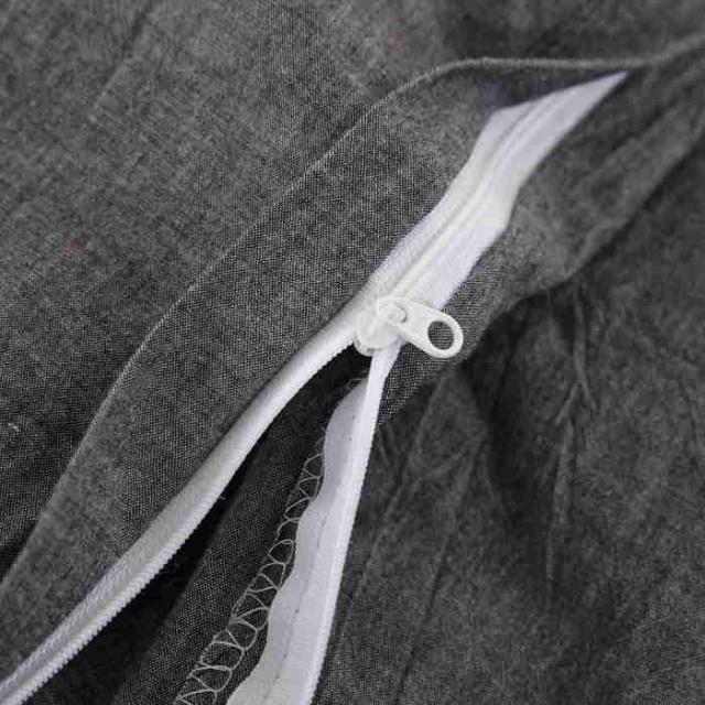 YOYOSTAR 布団カバー 3点セット シングル オーガニックコットン 洋式・和式兼用 寝具カバーセット 洗いざらしの綿100% 掛け布団カバー ボックスシーツ 枕カバー 無地 防ダニ (ダークグレー)の通販は