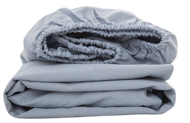 YOYOSTAR ボックスシーツ シングル マットレスカバー マチ30cm オーガニックコットン 洗いざらしの綿100% ベッドシーツ BOXシーツ 防ダニ ライトブルーの通販は