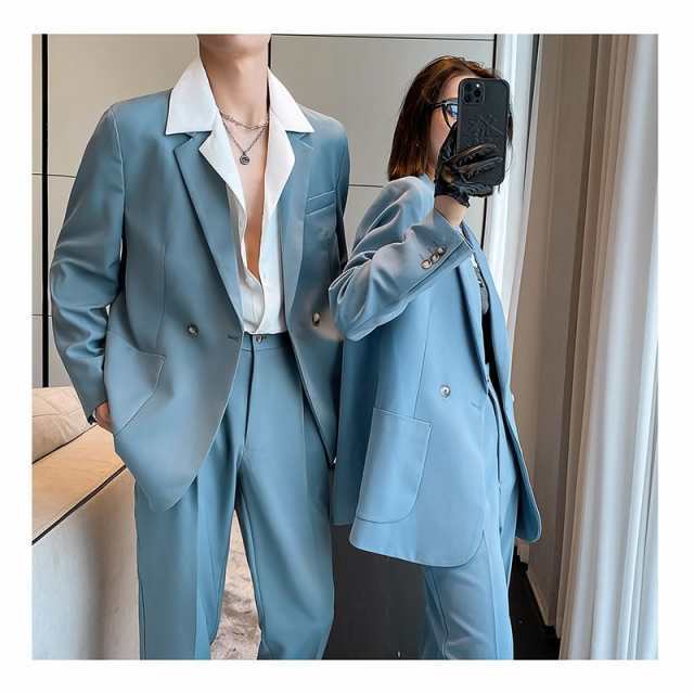 セットアップ メンズ 韓国 ファッション カジュアルスーツ 長袖