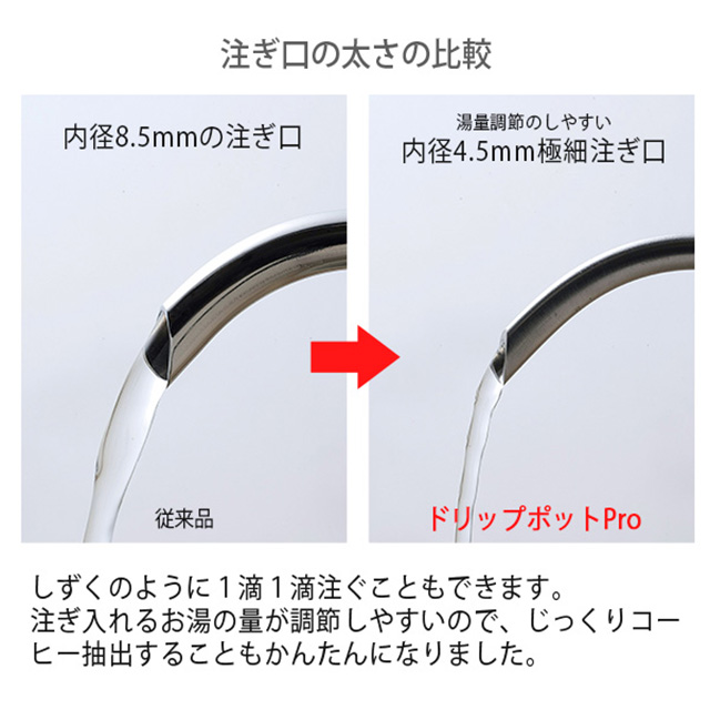 珈琲考具 ツードリップ ポット Pro MATTE WHITE 500ml ポット ケトル IH対応 細口 日本製 おしゃれ かわいい ドリップポット ハンドドリップ コーヒーポット 下村企販 KOGU プレゼント コーヒー マットホワイト 白