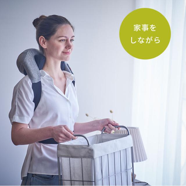 medilabo 手ぶら首肩マッサージャー N-27 ｜手ぶら ハンズフリー 充電式 家庭用医療機器 手もみ風 新感覚 コードレス 首 肩 ながら 軽量 ヒーター搭載 マッサージ 惣田製作所 【送料無料（宅配便）】【10】_6