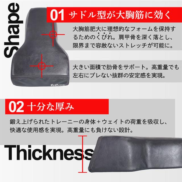合戸式 大胸筋肥大ペックパッド NURBS｜ナーブス 大胸筋 胸板 筋トレ 