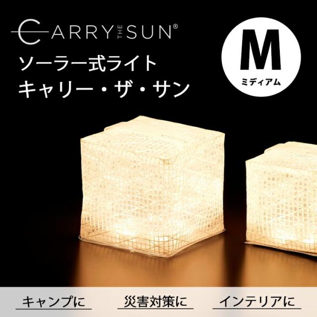 ランドポート キャリー・ザ・サン ミディアム ウォームライト クールブライト CARRY THE SUN Medium Landport ソーラー充電式 コンパクト LEDライト ランタン フェーズフリー キャリーザサン 送料無料 メール便 3