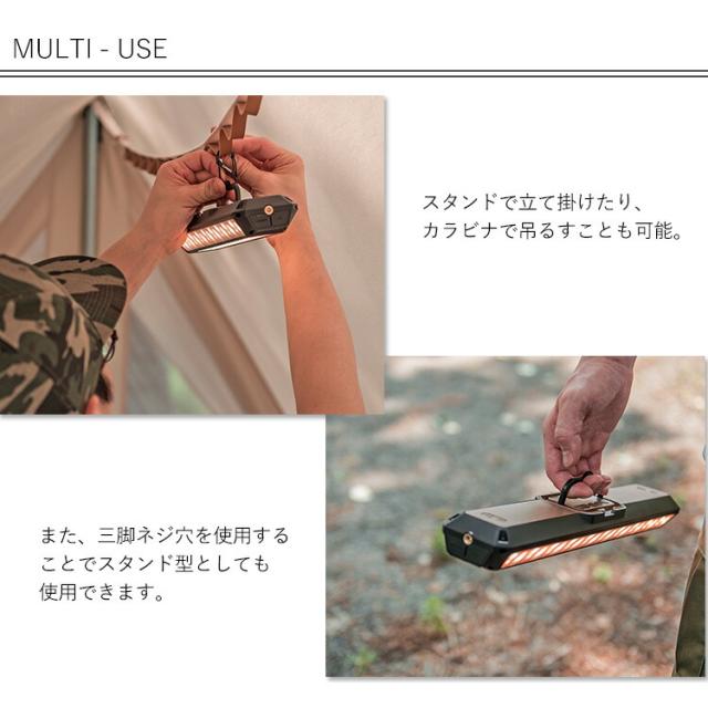 CLAYMORE 3FACE PRO L アプリ操作 正規販売店（クレイモア ランタン アウトドア 防災 広範囲 吊るす スタンド 充電 モバイルバッテリー CLMF-3000  防水 キャンプ 遠隔操作）【送料無料（宅配便）】【10】_5