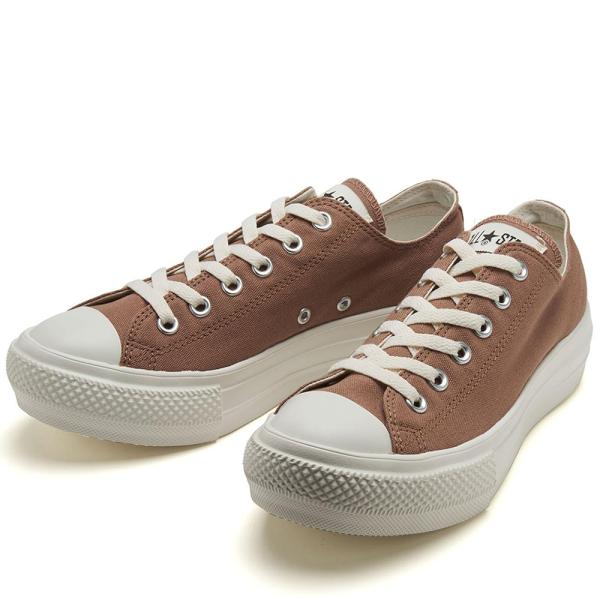 2021年春夏新作♪ CONVERSE【コンバース】 ALL STAR LIGHT PLTS OX オールスター ライト PLTS オックス 厚底スニーカー モカ