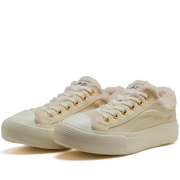 2023年秋冬新作♪ CONVERSE【コンバース】 ALL STAR LIGHT PLTS BOACOLLAR OX オールスター ライト PLTS ボアカラー OX クリーム