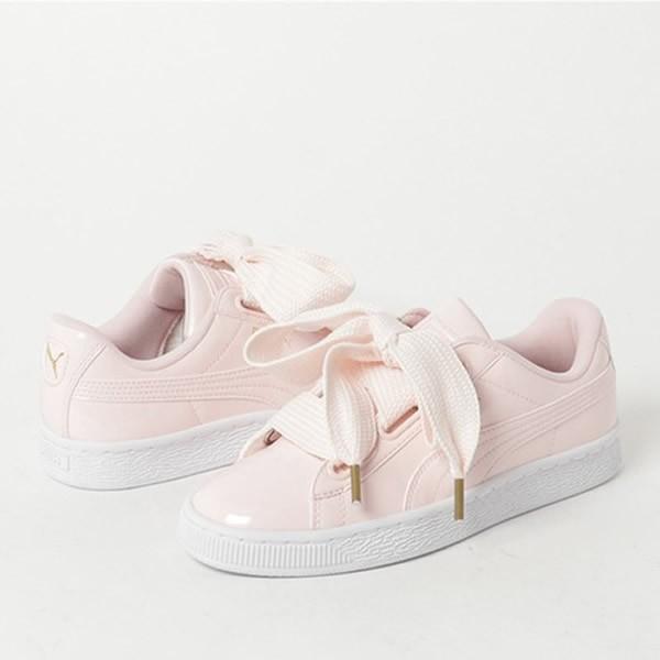 国内正規品♪ PUMA【プーマ】 W BASKET HEART PATENT ウィメンズバスケットハートパテント 【363073-14】 パール