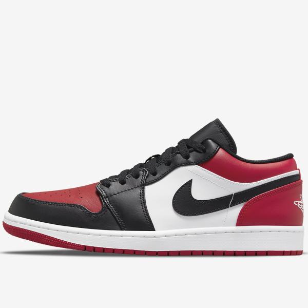 2022年春夏新作♪ NIKE【ナイキ】 AIR JORDAN 1 LOW BRED TOE エア ジョーダン 1 ロー ブレッド トゥ メンズ スニーカー 【553558-612】 ジムレッド_1