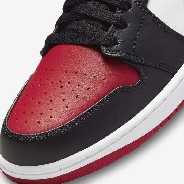 2022年春夏新作♪ NIKE【ナイキ】 AIR JORDAN 1 LOW BRED TOE エア ジョーダン 1 ロー ブレッド トゥ メンズ スニーカー 【553558-612】 ジムレッド_3