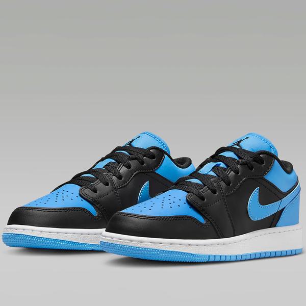 2023年春夏新作♪ NIKE【ナイキ】 AIR JORDAN 1 LOW GS エア ジョーダン 1 ロー GS 【553560-041】 ブラック/ユニバーシティブルー