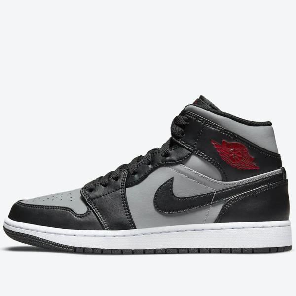 2022年秋冬新作♪ NIKE【ナイキ】 AIR JORDAN 1 MID “Shadow” エア ジョーダン 1 ミッド メンズ スニーカー 【554724-096】 ブラック/パーティクルグレー