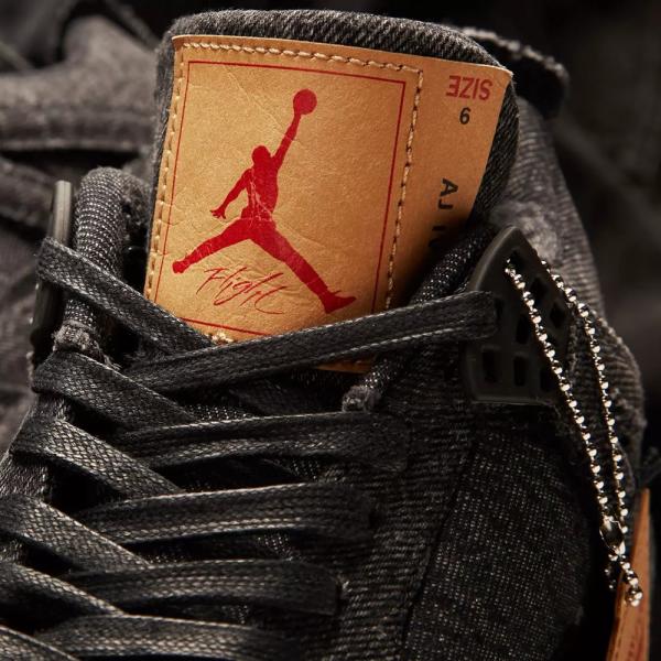 国内正規品♪ LEVI’S【リーバイス】 × NIKE【ナイキ】 AIR JORDAN 4 RETRO エア ジョーダン 4 レトロ 【AO2571-001】 ブラック_3