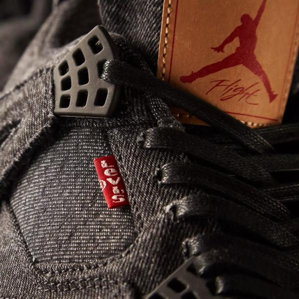 国内正規品♪ LEVI’S【リーバイス】 × NIKE【ナイキ】 AIR JORDAN 4 RETRO エア ジョーダン 4 レトロ 【AO2571-001】 ブラック_4