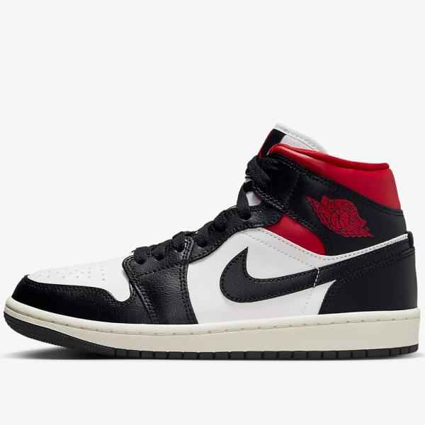 2023年春夏新作♪ NIKE【ナイキ】 WMNS AIR JORDAN 1 MID ウィメンズ エア ジョーダン 1 ミッド 【BQ6472-061】 ブラック/ジムレッド_1