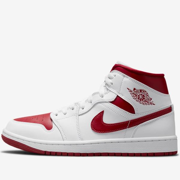 2022年春夏新作♪ NIKE【ナイキ】 WMNS AIR JORDAN 1 MID ウィメンズ エア ジョーダン 1 ミッド 【BQ6472-161】 ホワイト/ポムグラネイト_1