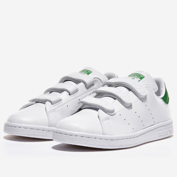 2023年春夏新作♪ adidas【アディダス】 Stan Smith CF レディース＆メンズ スタンスミス ベルクロ コンフォート 【FX5509】 グリーン