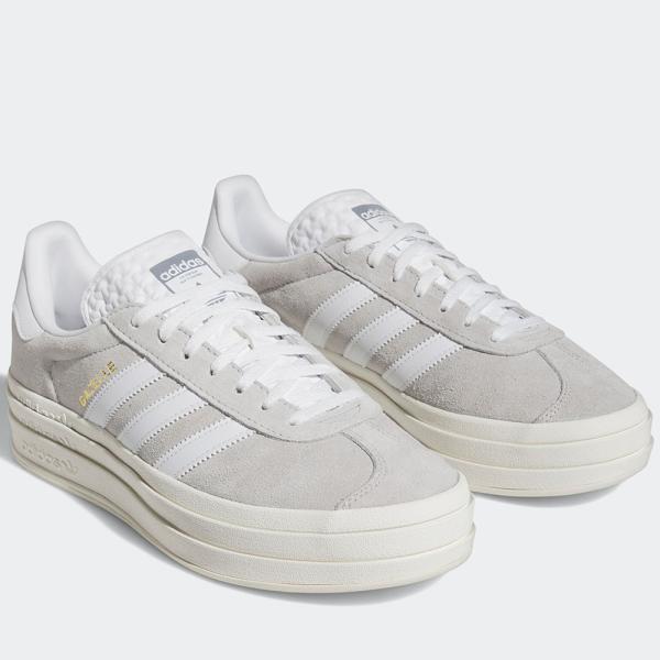 2023年春夏新作♪ adidas【アディダス】 GAZELLE BOLD W レディース ガゼル ボールド 【HQ6893】 グレー