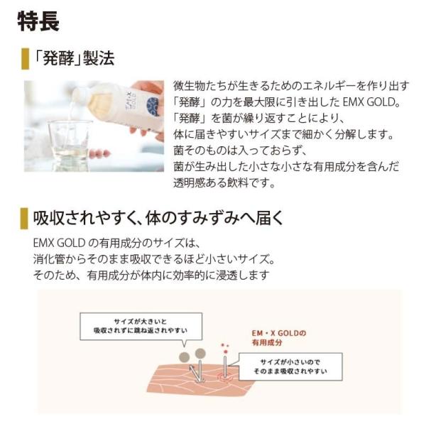 【送料無料】発酵飲料水 EMXGOLD（EMXゴールド）500ml ×2本セット EM X GOLD em x gold イーエム エックス ゴールド em x ゴールド EM生活 善玉菌 健康飲料_5