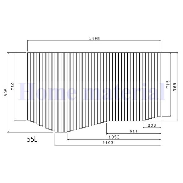 お風呂のふた TOCLAS トクラス (旧ヤマハ) 55L ( 品番 ) BFPFTAA100A1 (品番変更 GB10010699 ) 巻きフタ 風呂ふた 巻きふたの通販は